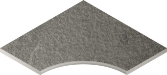 Бортик Контемпора Карбон 60x60 угловой закруглённый 30 X2 (620090000225)