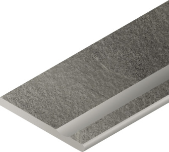 Бортик Контемпора Карбон 30x60 с выемкой закруглённый правый X2 (620090000227)