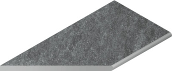 Бортик Дженезис Силвер 30x60 закруглённый левый X2 (620090000610)