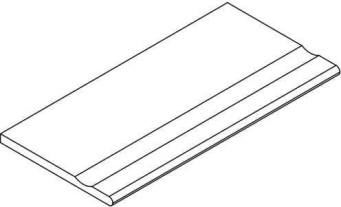 Бортик Авангард Блэк 30x120 с выемкой закруглённый (620090001154)