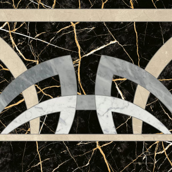 Декор Шарм Экстра Лоран Розон Фашиа 60x60 люкс (620120000079)