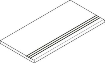 Ступень Фоссил Блэк 30x120 грип закругленная правая (620040000276)