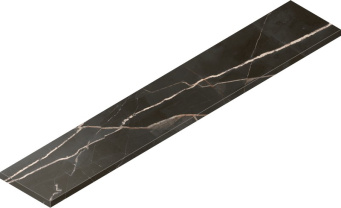 Ступень Стелларис Абсолют Блэк 33x160 угловая левая (620070002636)