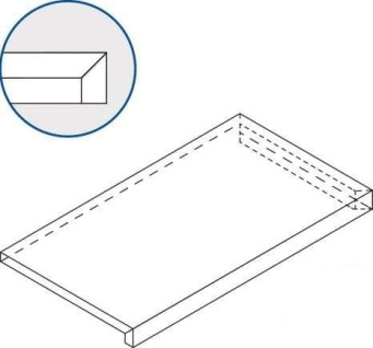 Ступень Авангард Пьюр 33x120 угловая правая (620070002831)