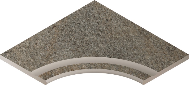 Бортик Дистрикт Эмеральд 60x60 с выемкой угловой закругленный (620090000258)