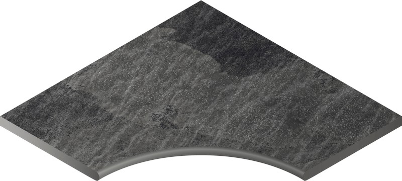 Бортик Материя Титанио 60x60 угловой закруглённый 30 X2 (620090000409)