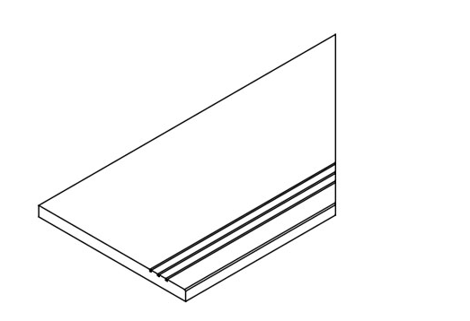 Бортик Магма Графит 30x120 грип правый (620090001338)