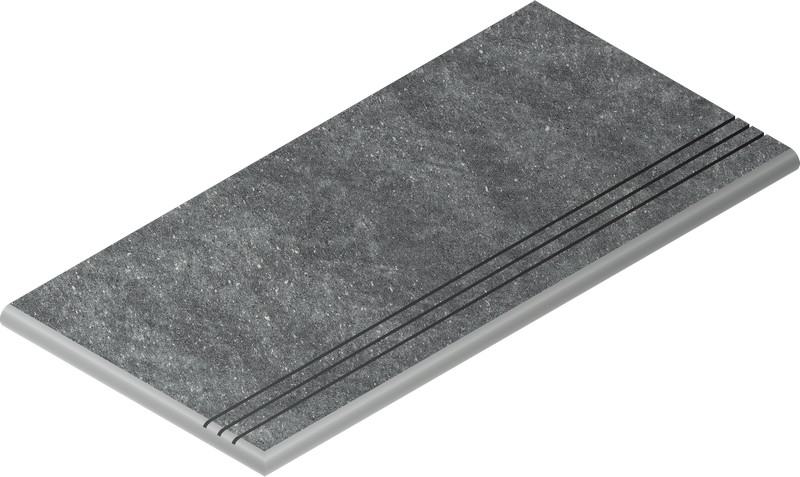 Ступень Дженезис Силвер закруглённая грип левая 30x60 X2 (620040000094)