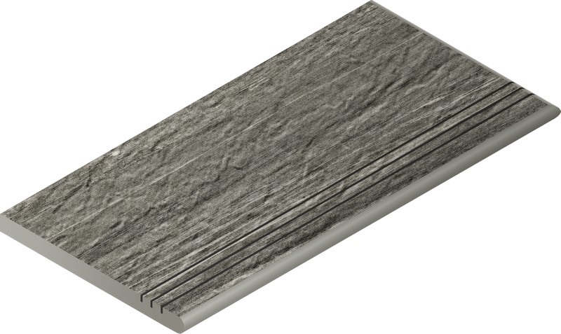 Ступень Скайфолл Гриджио закруглённая грип левая 30x60 X2 (620040000105)